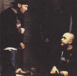 Aaron working with Fred Durst on a music video.